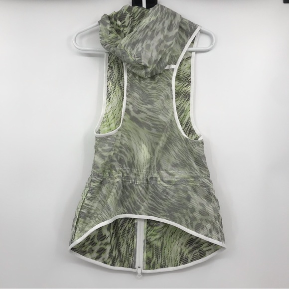 Nike Tech Hyperfuse Hooded Vest Green and White Size XS Full Front Zipper - Picture 2 of 5